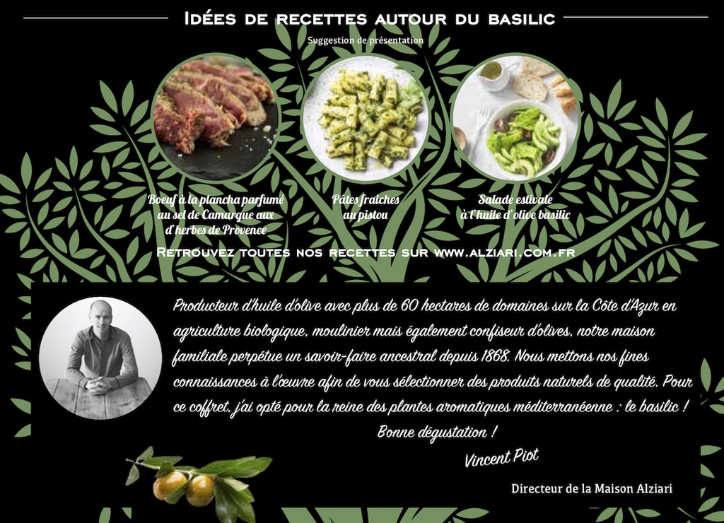 Coffret Mon retour du marché BASILIC