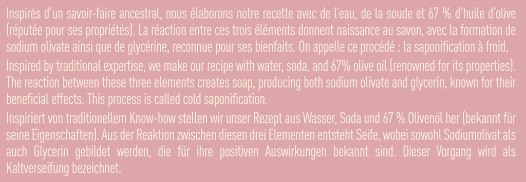 Savon solide à l’huile d’olive parfum ROSE 130 gr-  Millea