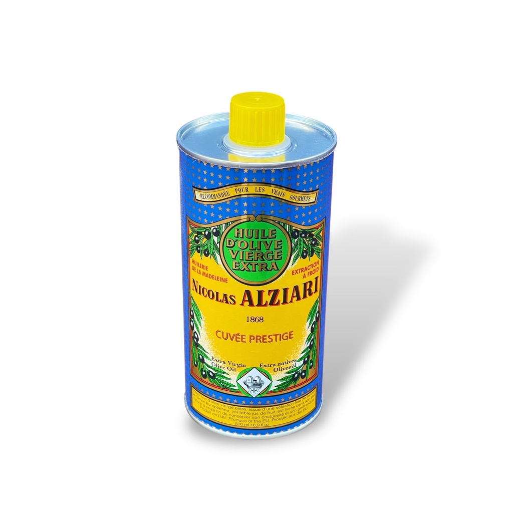 500ml tin Olive oil fruity and soft - Cuvée Prestige - Alziari