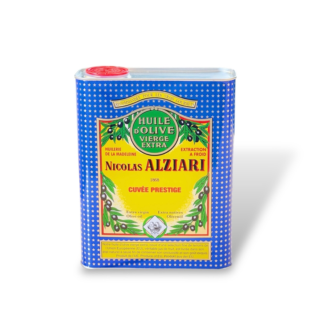 2l tin Extra Virgin Olive Oil - Cuvée Prestige - Alziari