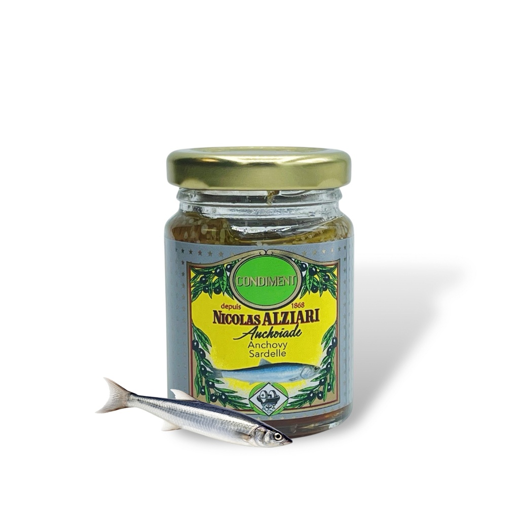 80g Glas Sardellenpaste - Alziari