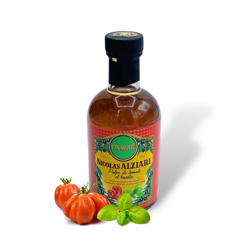 200ml Flasche Tomate und Basilikum Fruchtfleisch-Essig