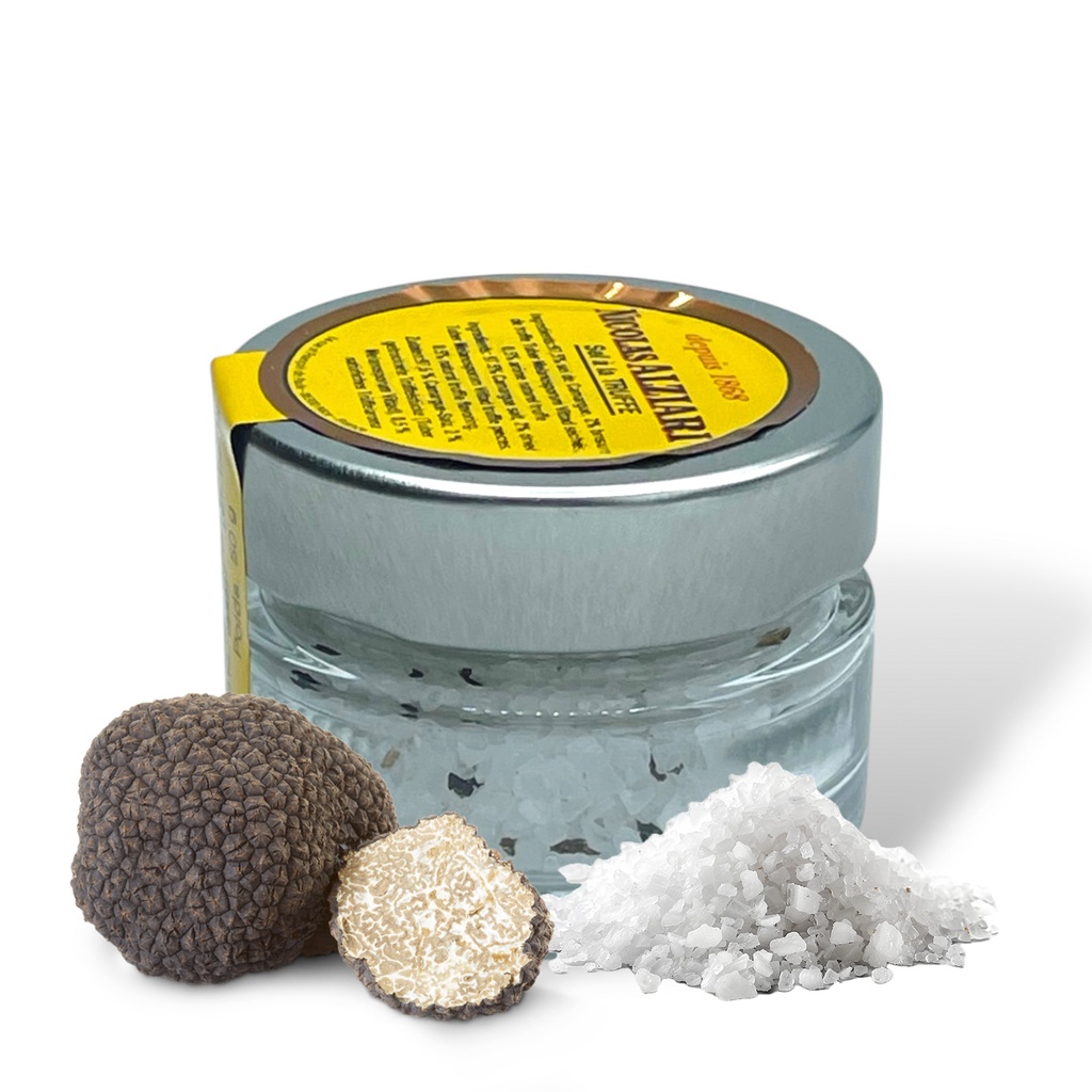 Sel de Camargue Aromatisé à  la Truffe 50 g en pot (Tuber Melanosporum 2%) - Alziari