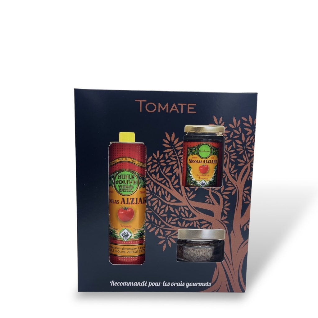 Geschenkbox "Mon retour de marché TOMATE" - Alziari