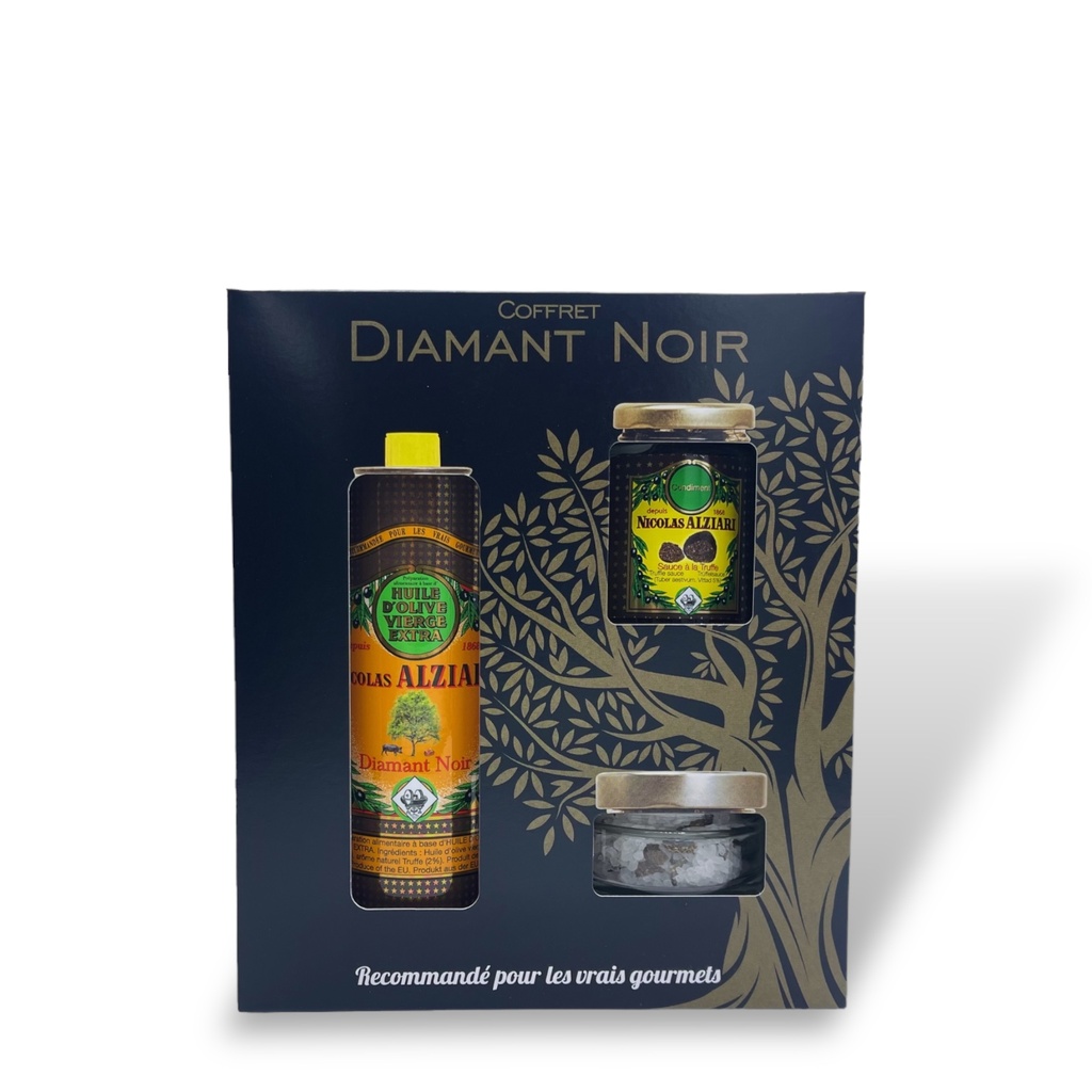 Gift box "Mon retour de marché BLACK DIAMOND" - Alziari