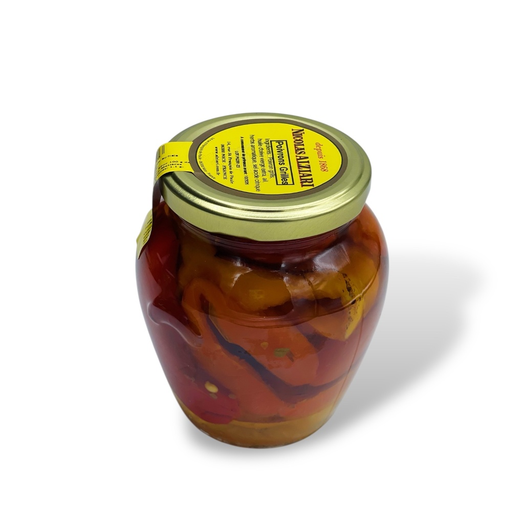 Poivrons grillés à  l'huile d'olive 280 gr - Alziari