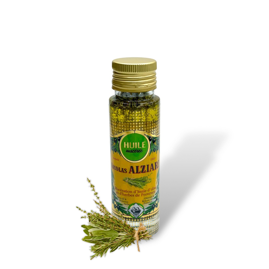 Huile d'olive macération Herbes de Provence 100 ml - Alziari