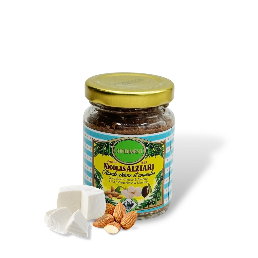 Olivade chevre et amandes 80g - Alziari