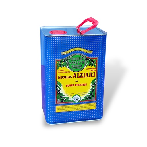 [1115] 5l can Olive oil fruity and soft - Cuvée Prestige - Alziari