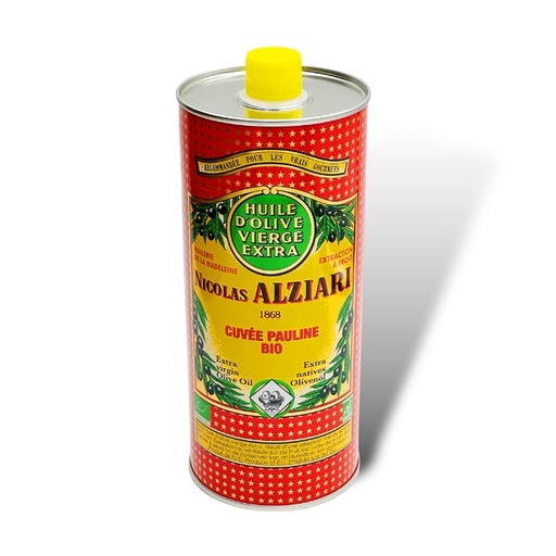 [1119] Bidon 1L Huile d'olive cuvée Pauline Bio* - Alziari