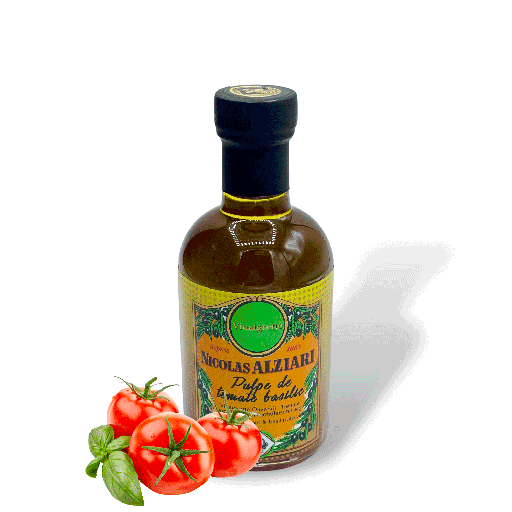 [1266] Vinaigrette pulpe tomates basilic 200 ml - Alziari