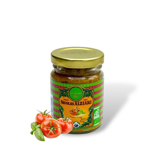 [1439] 80g Red Pesto - Tomatoes & Basil Paste ORGANIC *