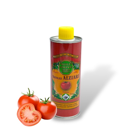 [3710] 250ml tin Olive oil Tomato flavored - Alziari