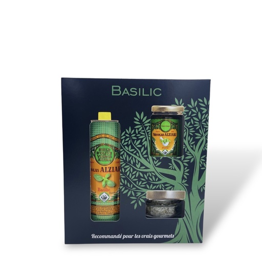 [4411] Coffret "Mon retour du marché BASILIC" - Alziari