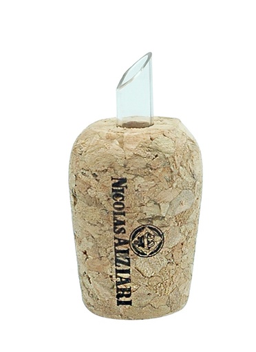 [4796] Bouchon verseur liège imprimé Nicolas Alziari pour flacons 200 ml