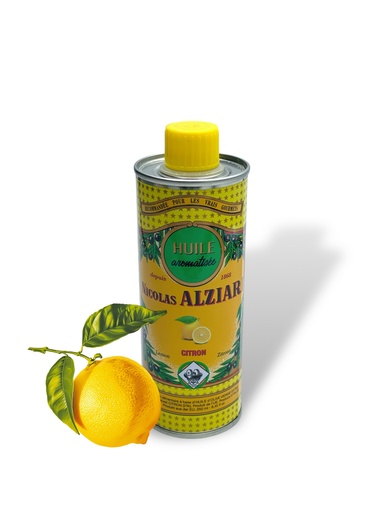 [4870] Huile d'olive aromatisee CITRON 250 ML - Alziari
