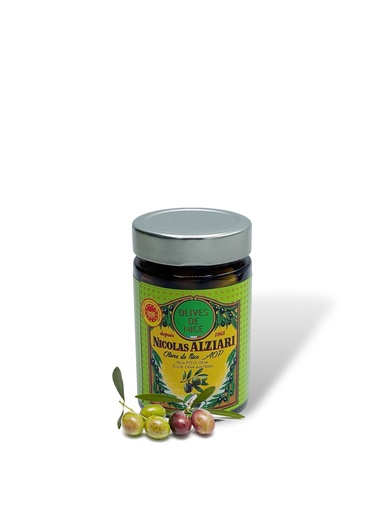 [4969] Olives de Nice AOP 125 g (pot) - Alziari