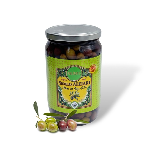 [1178] 480g jar PDO olives Nice