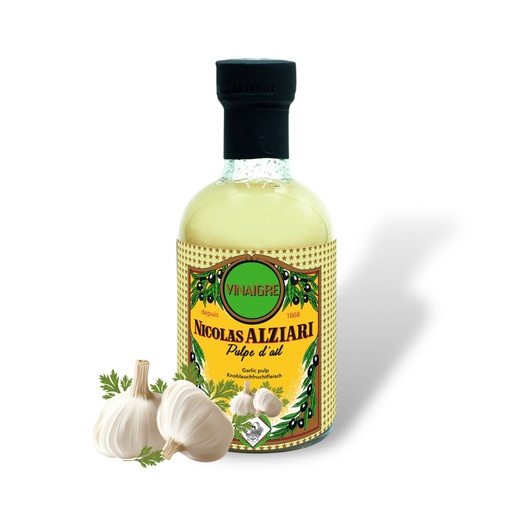 [1132] Vinaigre à la pulpe d'Ail 200 ml - Alziari