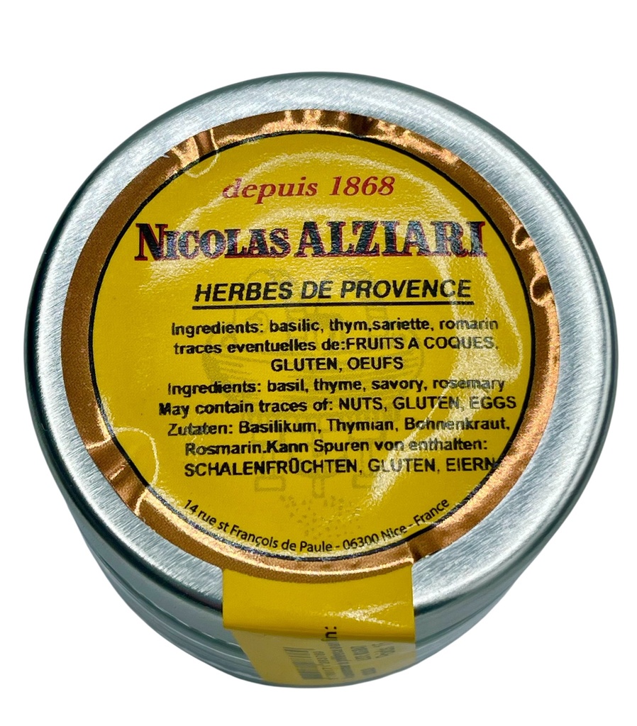 Pot de 15 gr d'HERBES DE PROVENCE de France - Alziari