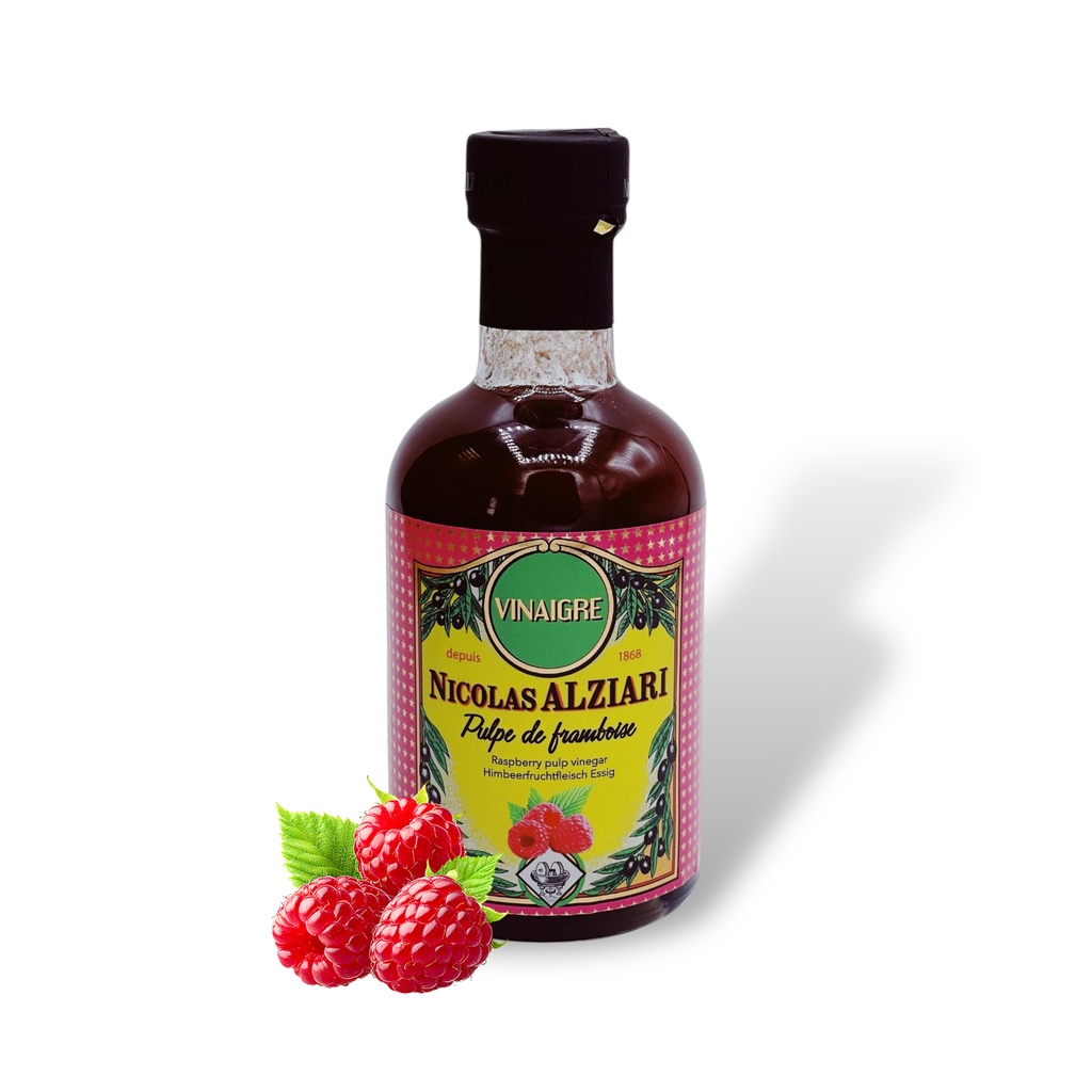 Vinaigre a la pulpe de Framboise 200 ml - Alziari