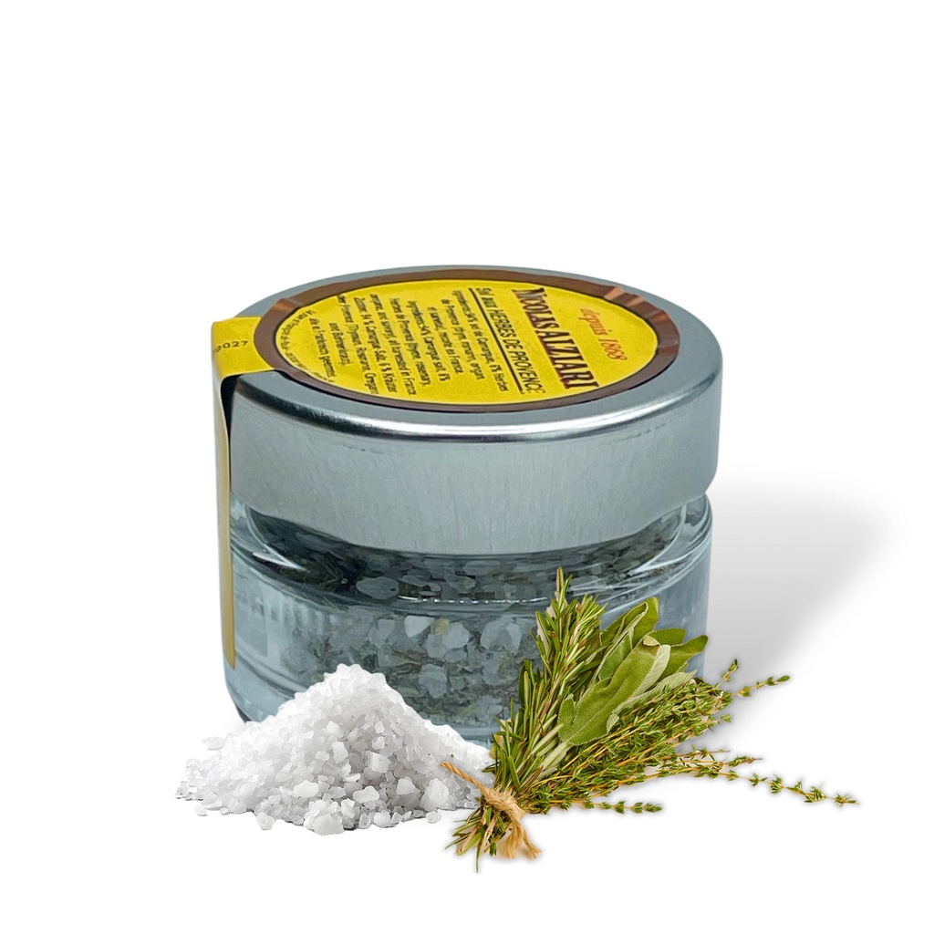 50g Glas Camargue Salz mit Kräutern der Provence - Alziari