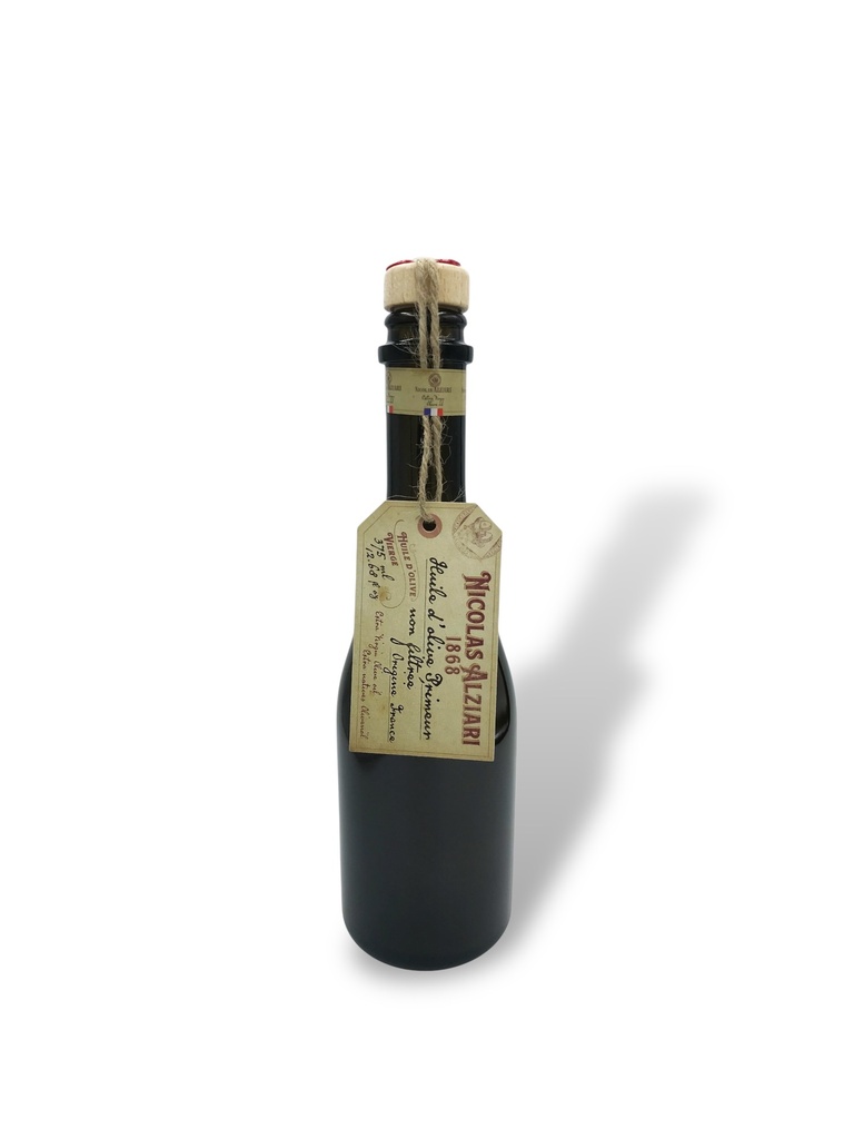 Huile d'olive PRIMEUR non filtrée bouteille 375 ml - Alziari