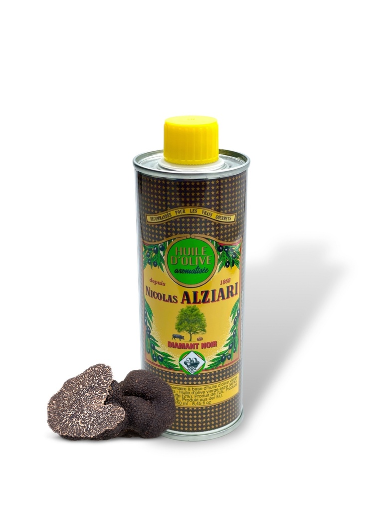 250 ml tin Olive oil Truffle flavored - Alziari