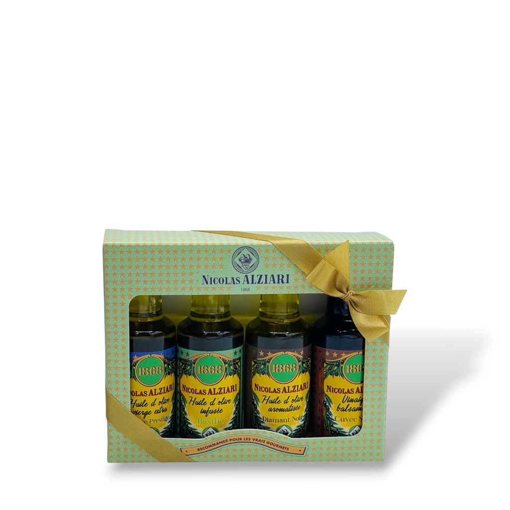 4x20ml Set Miniaturflaschen Glas - Alziari 