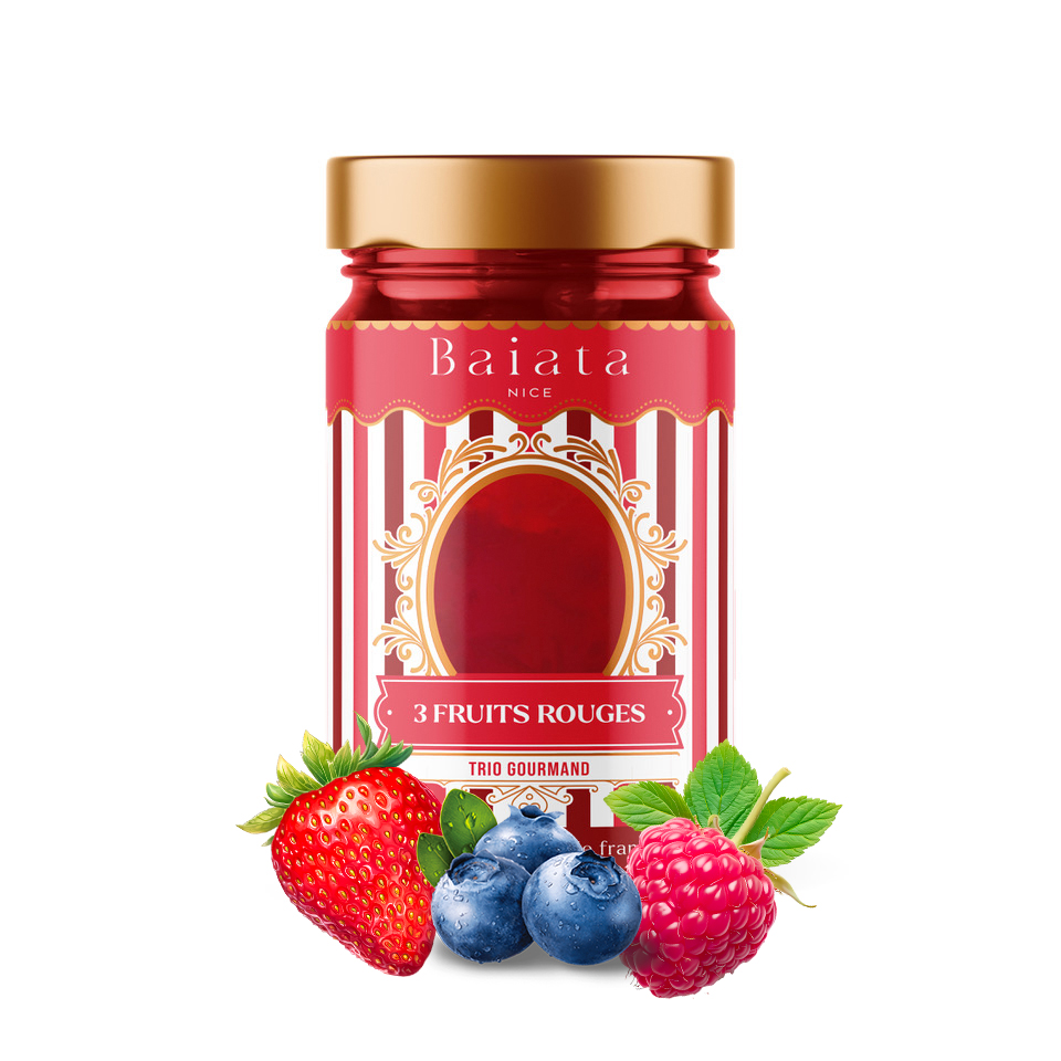 Fruchtkonfekt „3 rote Beeren“ 230 g – Baiata