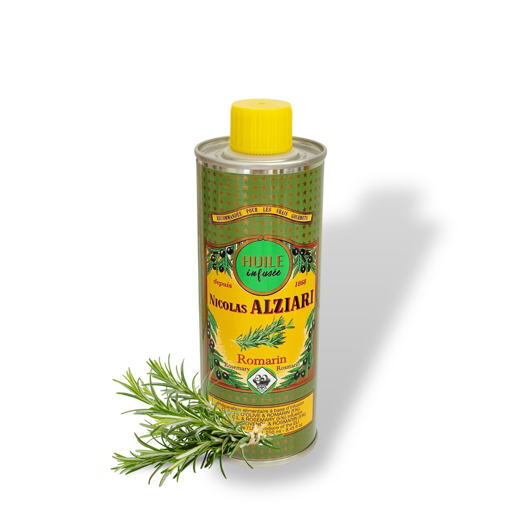 Huile d'olive infusée ROMARIN 250 ML - Alziari