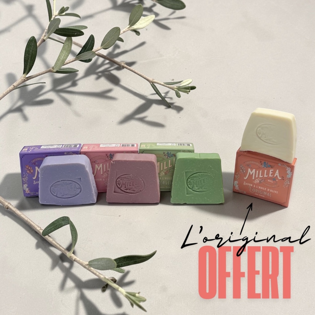 Pack of 3 soaps + 1 free Original soap - Millea