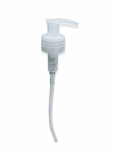 [5083] POMPE BLANC dispenser pour Flacon aluminium brossé 480 ML cosmetique - Millea