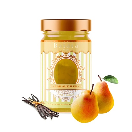 [5095] Pear & Vanilla Fruit Delight "Cap aux iles" 230 g - Baiata