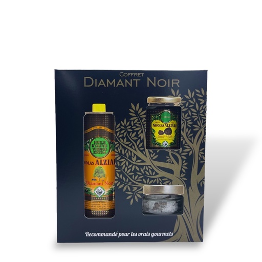 [4410] Gift box "Mon retour de marché BLACK DIAMOND" - Alziari