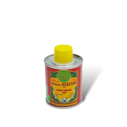 [4554] 100ml tin Extra Virgin Olive oil - Cuvée Pauline ORGANIC* - Alziari 